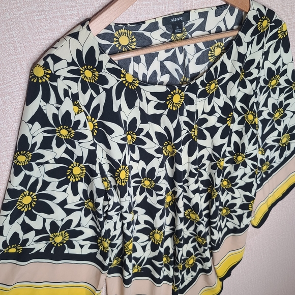 Alfani Bandana Style Blouse Floral - Picture 6 of 6